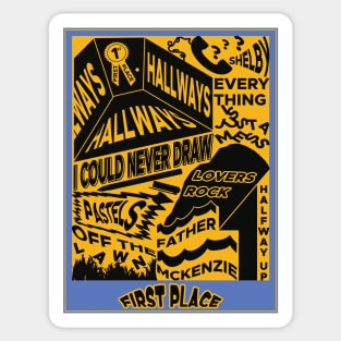 First Place Poster (Tracklist) - The Brook & the Bluff Sticker